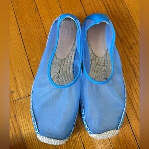 J. Crew Blue Espadrille Flats